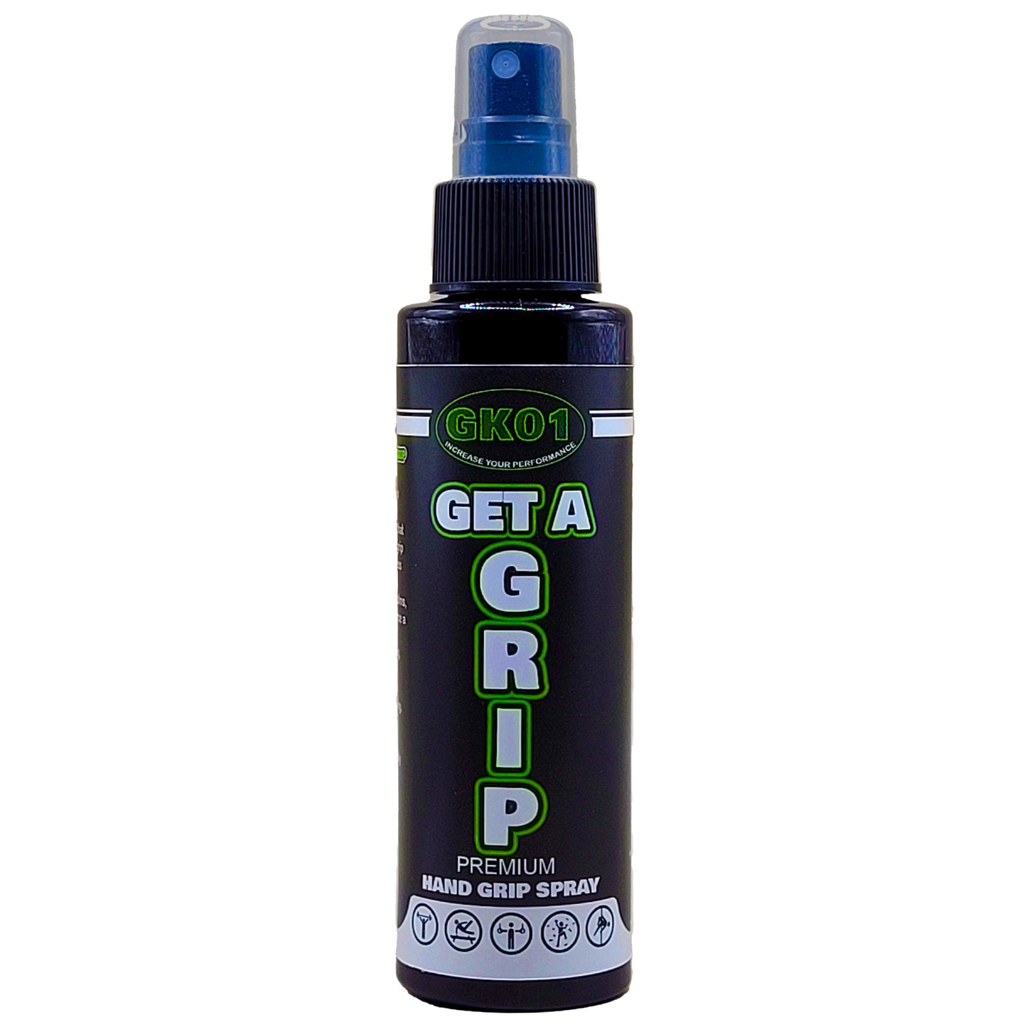 GK01 Get a Grip Hand Grip Spray, 120ml - Gymnastics, Weightlifting, Racket Sports.