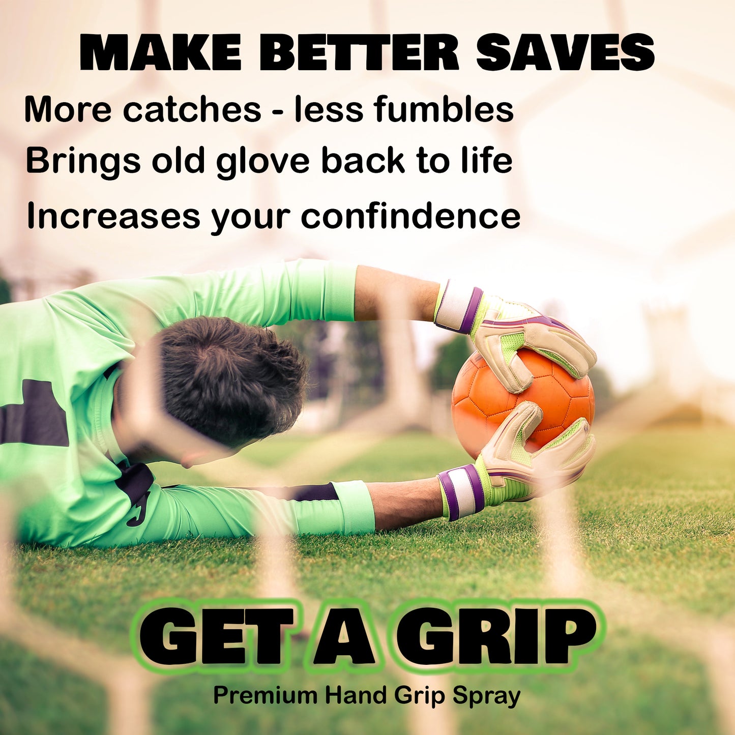 GK01 Get a Grip Hand Grip Spray, 120ml - Gymnastics, Weightlifting, Racket Sports.