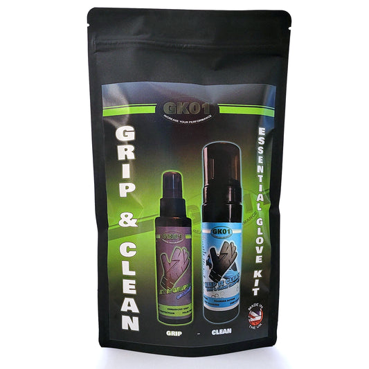 GK01 Grip & Clean Essential Goalkeeper Glove kit
