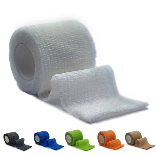 GK01 Elastic Self-adhesive Sports Tape - 5cm x 4.5m - Finger, Ankle, Wrist & Knee Support Tape